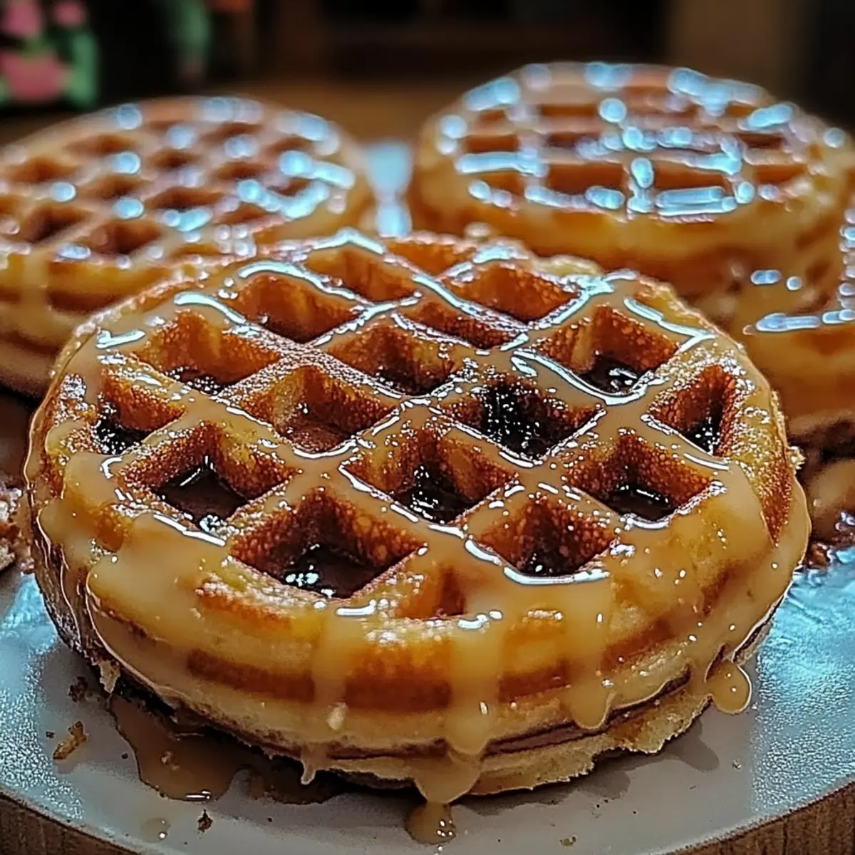 Fluffy Donut Chaffle Snack