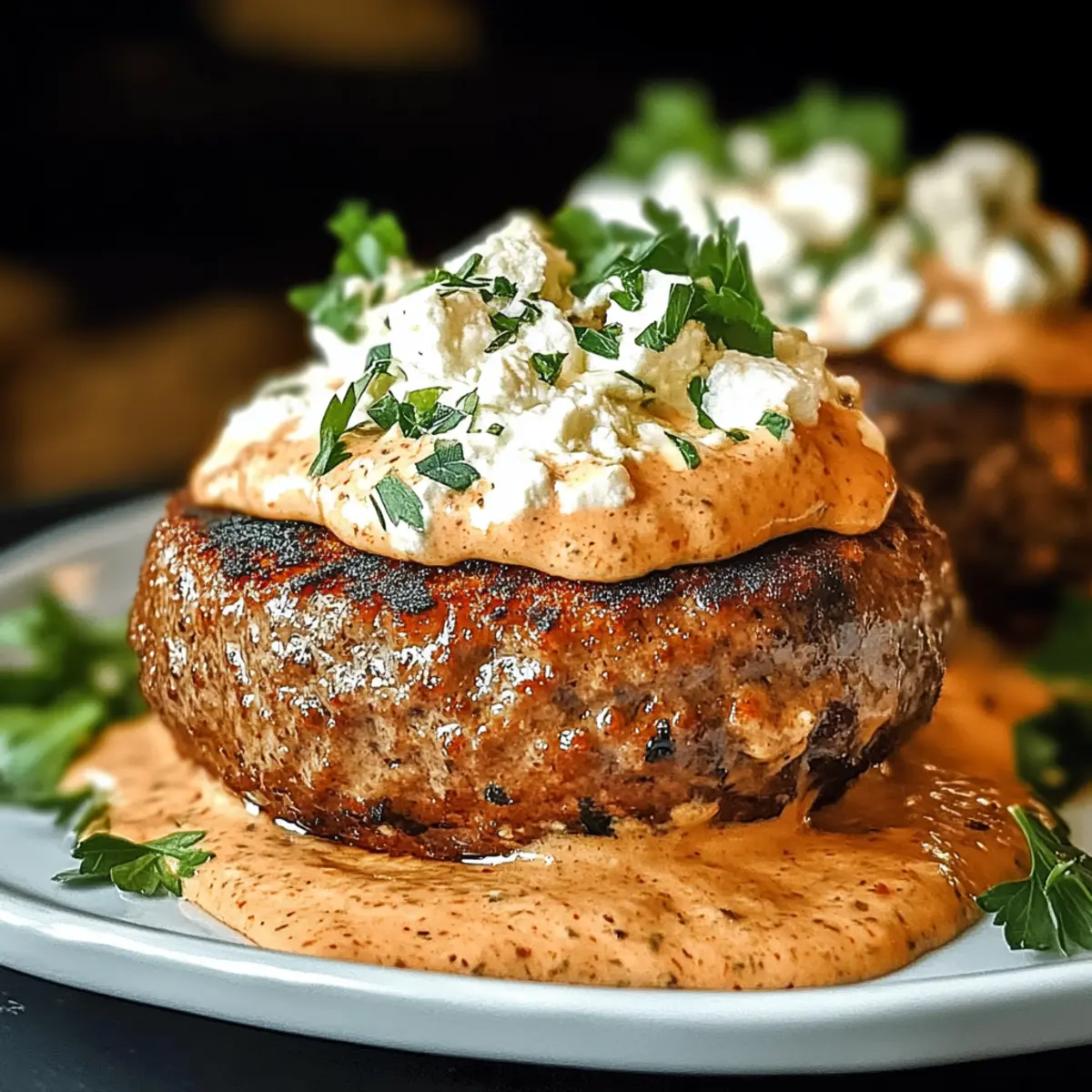 Keto Feta Burgers