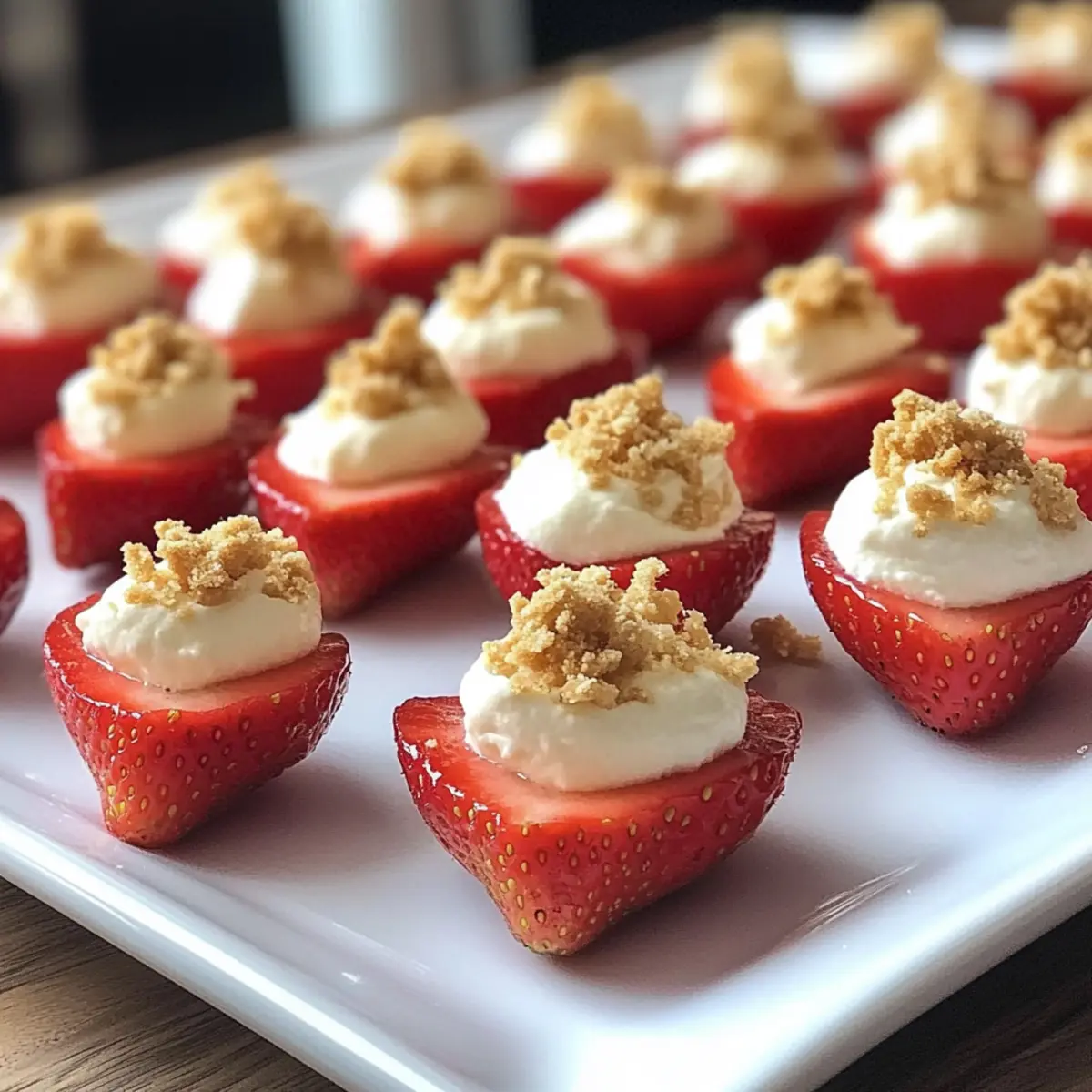 Deviled Strawberries: A Sweet Twist on Cheesecake Bites 4 Deviled Strawberries