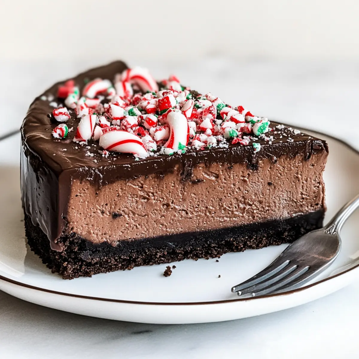 Chocolate Peppermint Cheesecake