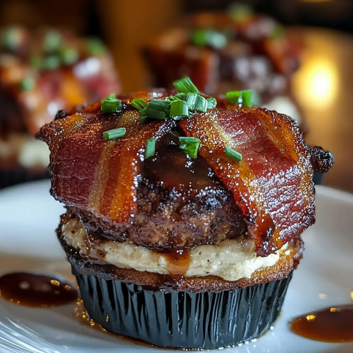 Smoky Bourbon BBQ Beef Bacon-Wrapped