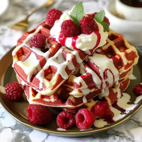 Fluffy Red Velvet Marble Waffles for a Sweet Morning Treat 8 Red Velvet Marble Waffles