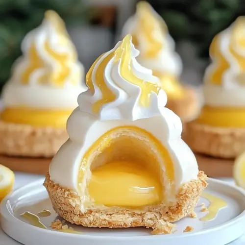 Light Choux Pastries Filled with Lemon Cream for a Refreshing Treat 16 Light choux pastries filled with lemon cream