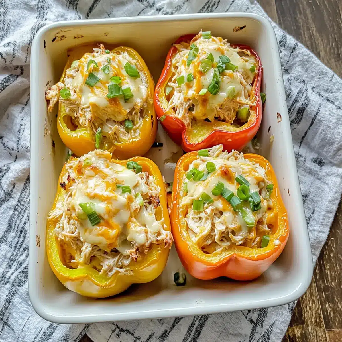 Creamy Chicken Stuffed Peppers