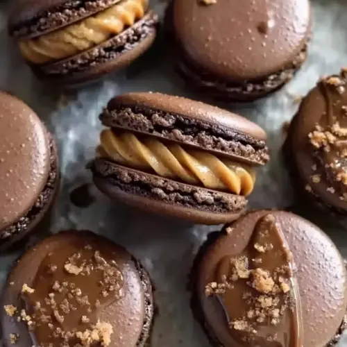 Decadent Chocolate Peanut Butter Macarons You’ll Love 15 Chocolate Peanut Butter Macarons