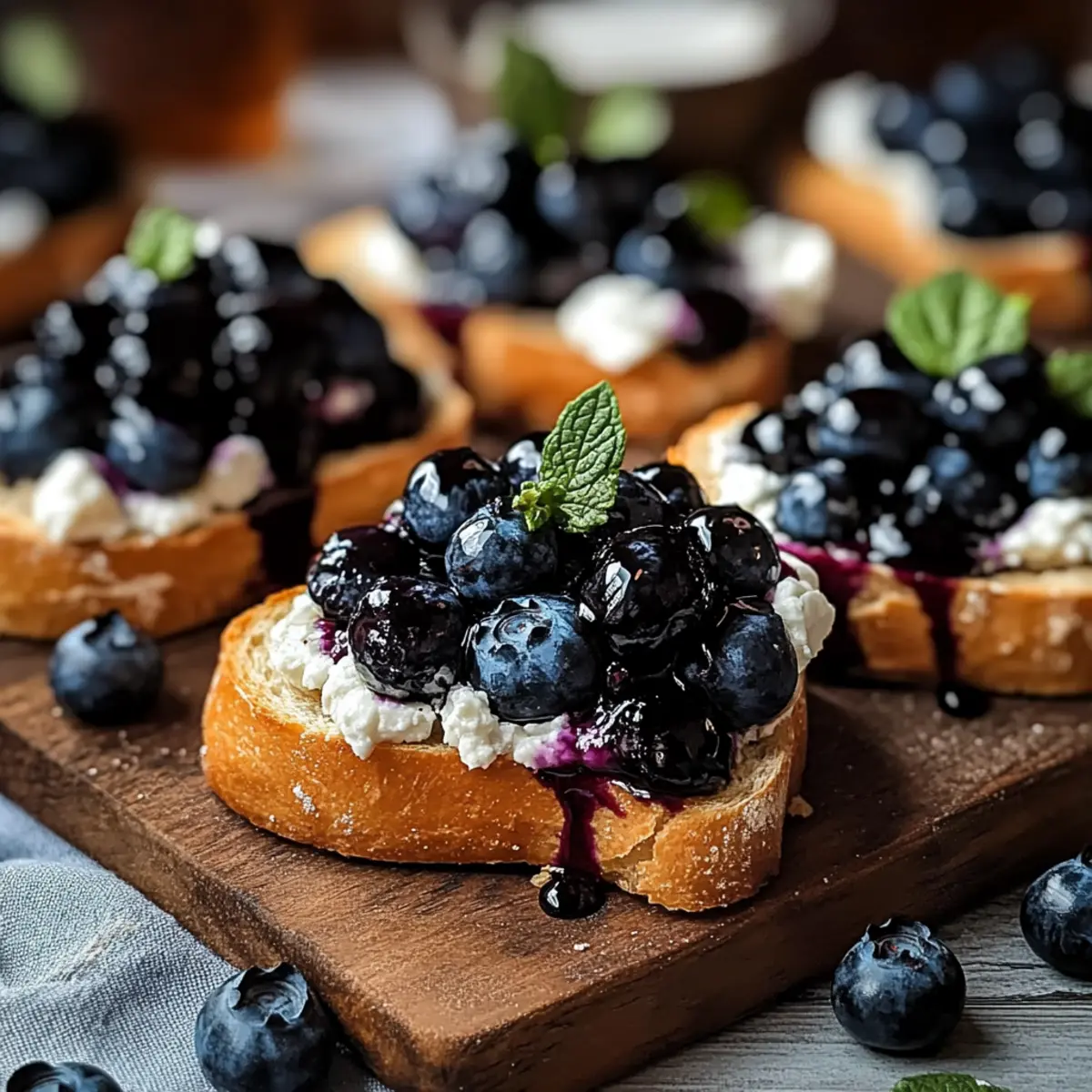 Blueberry Balsamic Goat Cheese Crostinis for Effortless Elegance 4 Blueberry Balsamic Goat Cheese Crostinis