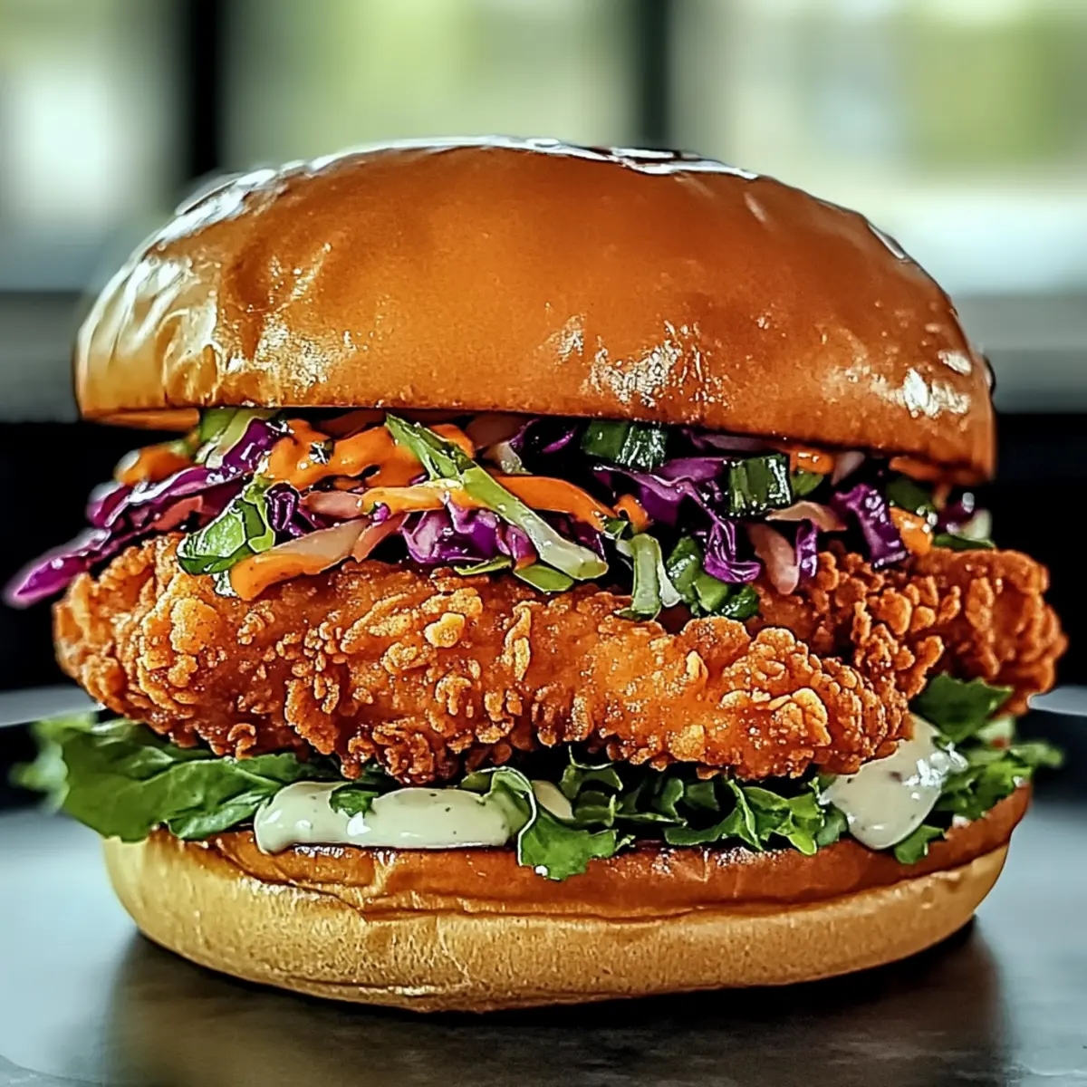 Crispy Thai Fried Chicken Sandwich