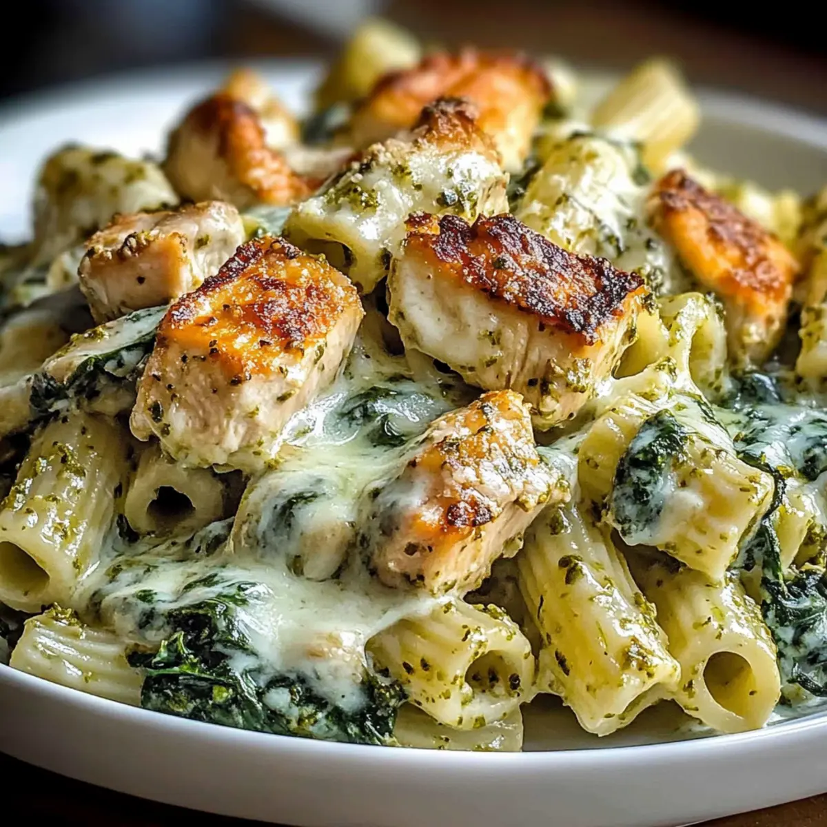 Creamy Pesto Chicken Pasta That's Pure Comfort in Every Bite 2 c3435016 08d8 4e2b 9348