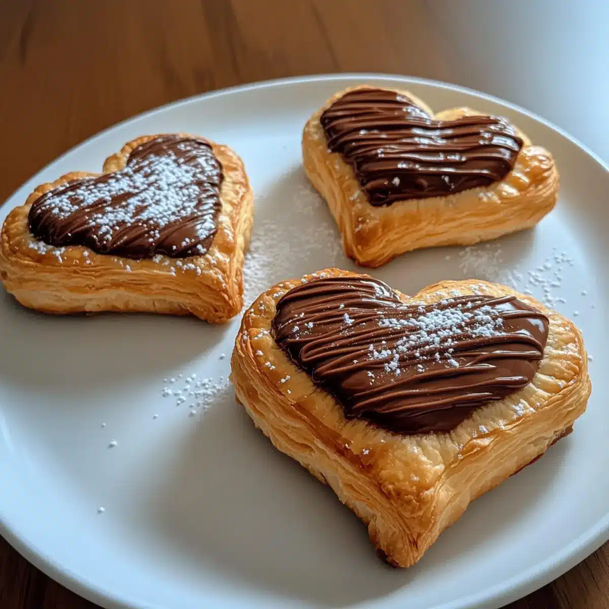Nutella Puff Pastry Hearts