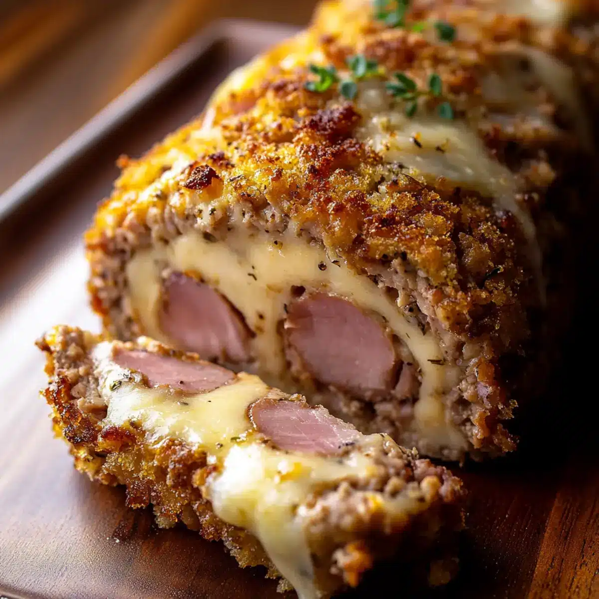 Chicken Cordon Bleu Meatloaf