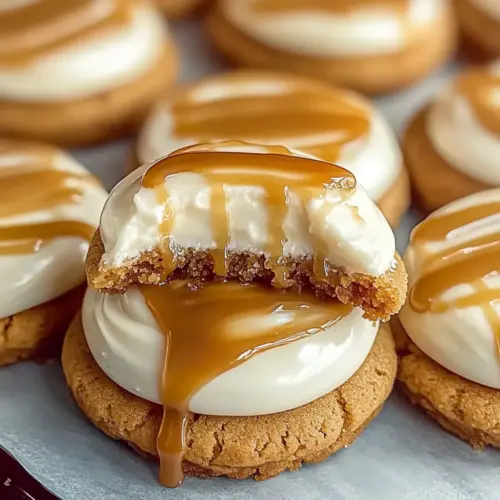 Salted Caramel Cheesecake Cookies