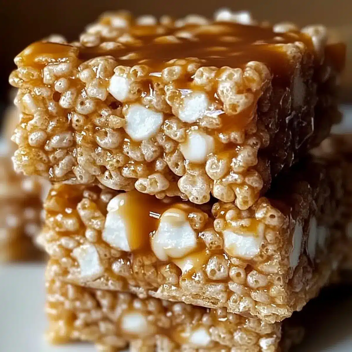 Brown Butter Dulce de Leche Rice Krispie Treats