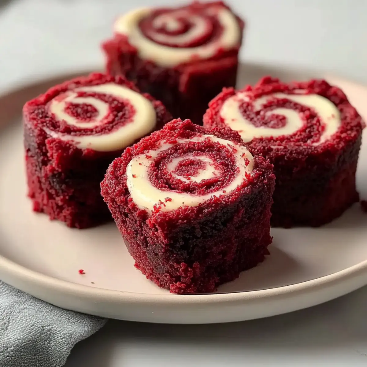 Homemade Red Velvet Brownie Bites