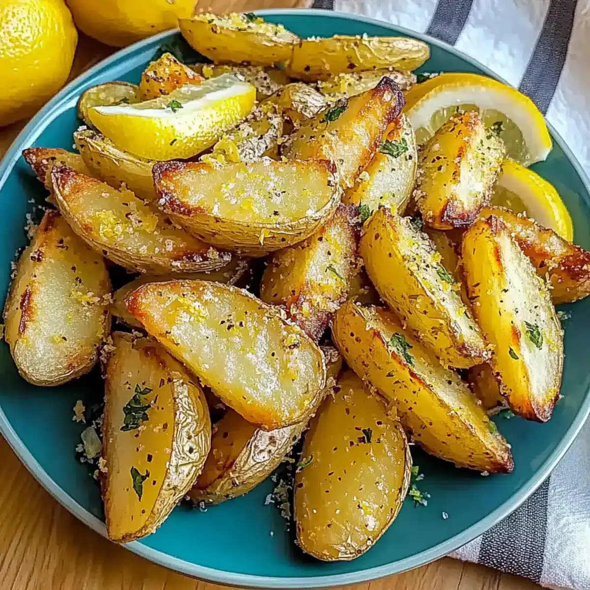 Perfect Crispy Greek Lemon Potatoes