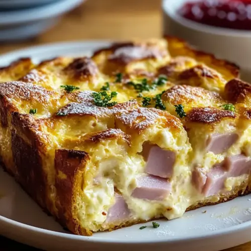 Savory Monte Cristo Breakfast Casserole for Brunch Bliss 2 Monte Cristo Breakfast Casserole