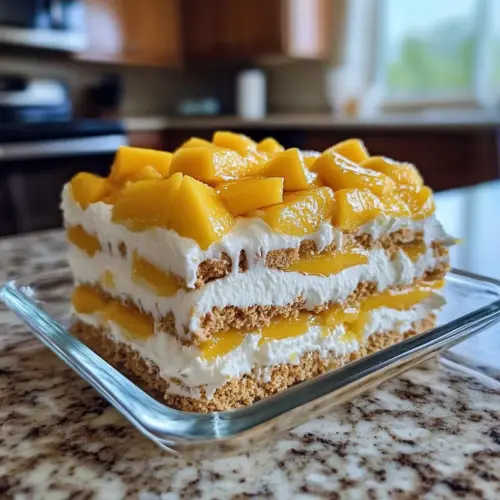 No-Bake Mango Float: 3 Ingredients, Pure Bliss